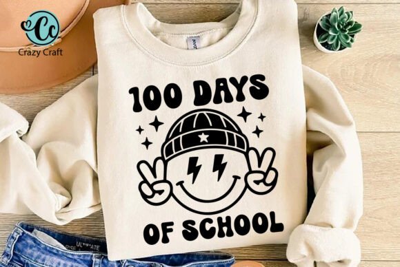 100 Days of School SVG Graphics for T-Shirt Designs