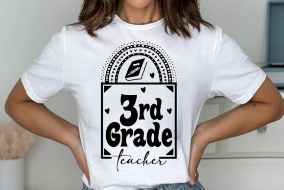 3rd Grade Teacher SVG Graphics for T-Shirt Designs