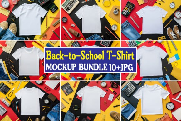Back-to-School Free Mockup Bundle 12: Graphics for Real Freebies