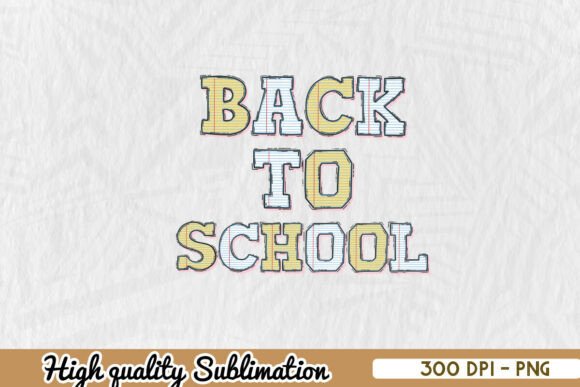 Back to School Sublimation Retro PNG: Graphics for Crafts & Creative Brands