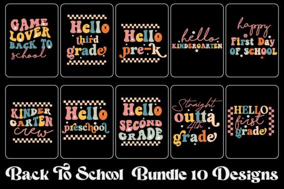 Back to School SVG Design Bundle: Graphics & T-Shirt Designs
