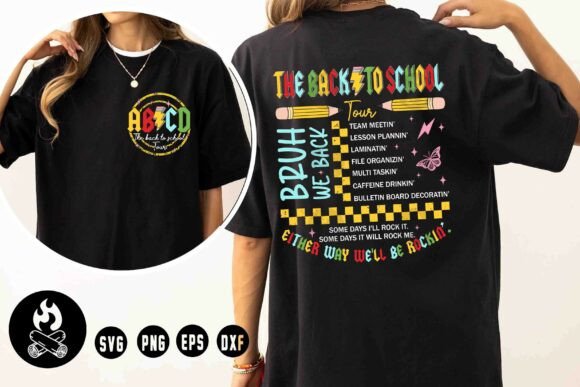 Back to School Tour SVG Graphics for T-Shirt Designs