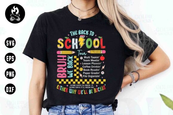 Back to School Tour SVG Graphics & T-Shirt Designs
