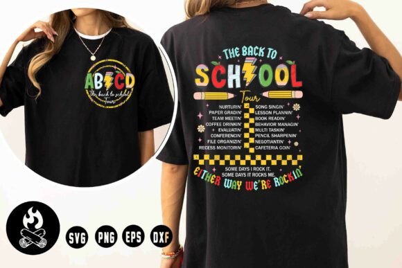 Back to School Tour SVG Shirt Graphics