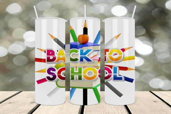 Back to School Tumbler Design: Graphics for Crafts & Content
