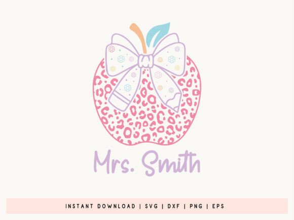 Custom Name Coquette Back to School SVG: Graphics for Crafts