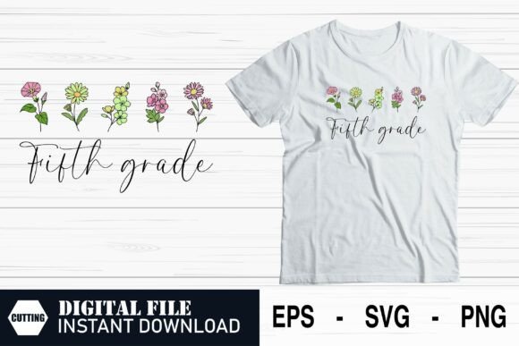 Fifth Grade Vibes Graphics – Crafts-Ready Back to School Design