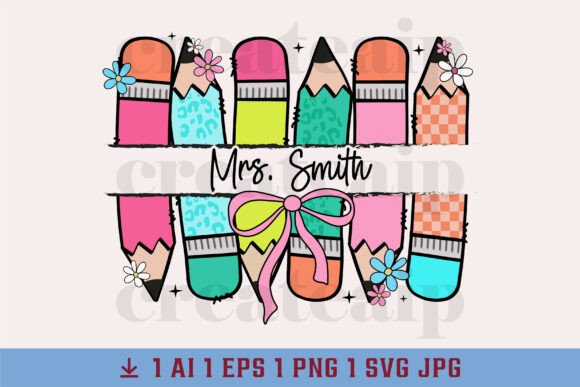 PNG CUSTOM Name Teacher Graphics for T-Shirt Designs