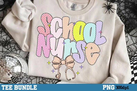 Preppy Checkered School Nurse PNG Graphics