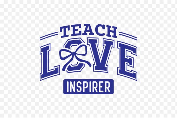 Teach Love Inspire PNG: Back to School Graphics for T-Shirt Designs