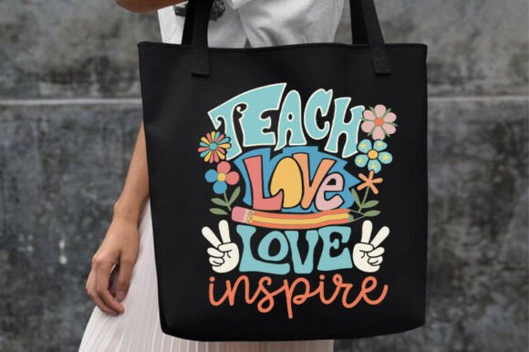 Teach Love Inspire Retro Back to School