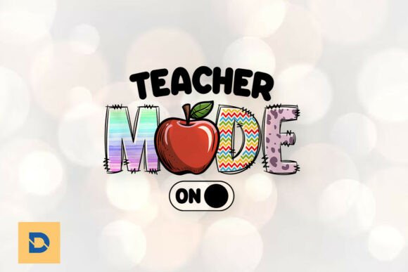Teacher Mode on Back to School PNG Graphics & Print Templates