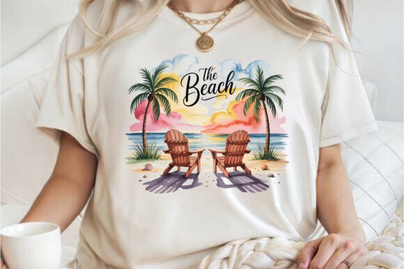 The Beach, Summer Holiday T-Shirt Graphics