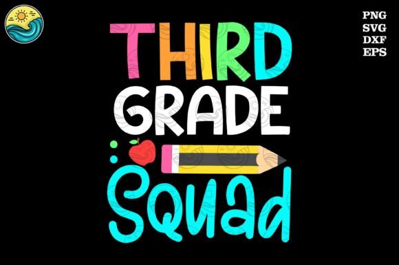 Third Grade Squad SVG, Back to School