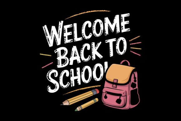 Welcome Back to School Graphics for Crafts